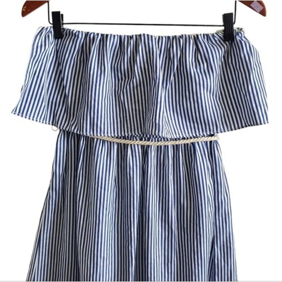 NO.AN Strapless Striped Rope Belt Dress Size Small - Picture 7 of 15